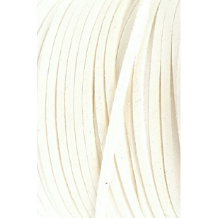 Suede Imitatie 3mm Wit